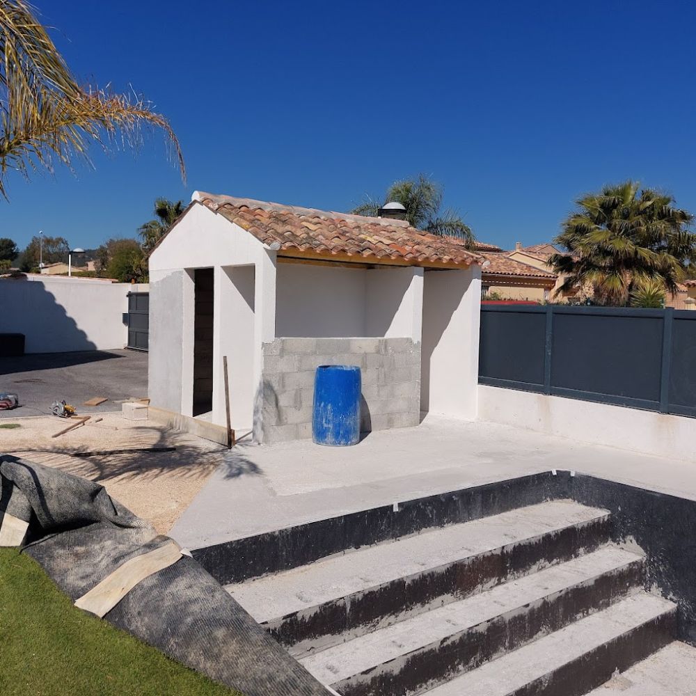 Chantier de maçonnerie traditionnelle BRIKAPRO à Hyères